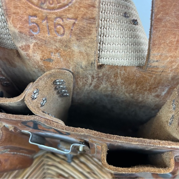 Vintage Klein Tools 5167 Leather Tool Pouch, 11-Pocket - Picture 11 of 13